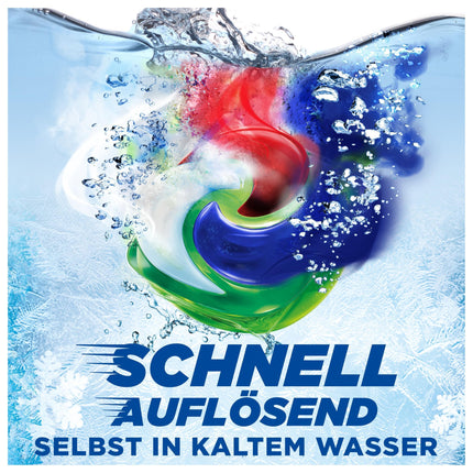 Ariel veļas mazgāšanas līdzekļa kapsulas "Viss vienā", šķidrā veļas mazgāšanas līdzekļa kapsulas, 50 mazgāšanas reizes, Universal+, spēcīga traipu noņemšana jau pēc pirmās mazgāšanas reizes