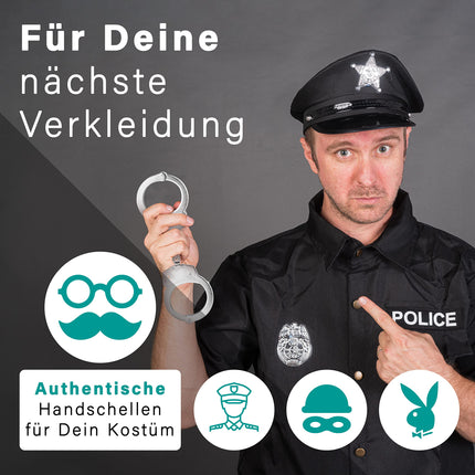 KS-11 policijas rokudzelži verdzībai ar atslēgu - drošības aprīkojums autoritātes kvalitātē - profesionāla SM seksa rotaļlieta pāriem - seksa rokudzelži - izturīgi, stabili rokudzelži no tērauda par AUGSTĀKO CENU