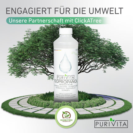 PURIVITA® izopropanols 99,9% [500 ml] - tīrīšanas spirts Izopropanols - tīrs spirts mājsaimniecības un rūpnieciskai tīrīšanai - izopropilspirts - dezinfekcijas līdzeklis Tīrs spirts - etilspirts