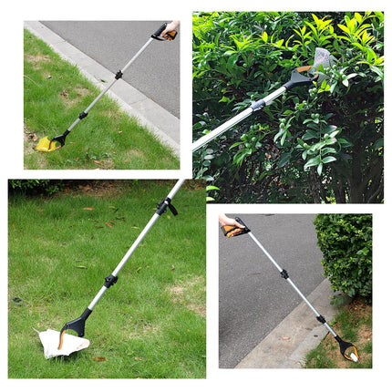 YAUNGEL 108 cm satvērējs senioriem, saliekams satvērējs ar magnētisku satvērēja roku, 360° rotējošs atkritumu satvērējs, garš atkritumu satvērējs, palīdzības sniedzējs cilvēkiem ar invaliditāti (oranžs)