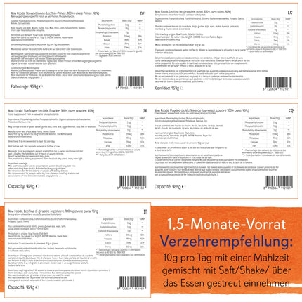 Now Foods, saulespuķu lecitīns (saulespuķu lecitīns), tīrs vegāns pulveris, 454 g, laboratoriski pārbaudīts, bez glutēna, bez sojas, veģetārs