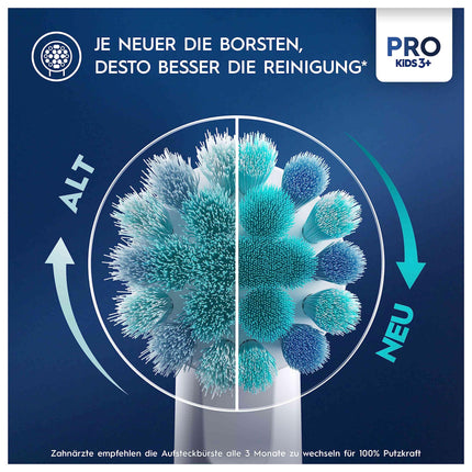 Oral-B Pro Kids Spiderman elektriskā zobu birste bērniem no 3 gadu vecuma, ieskaitot Sensitive+ režīmu zobu kopšanai, īpaši mīksti sariņi, 1 birstes galviņa, 4 uzlīmes, zila/sarkana