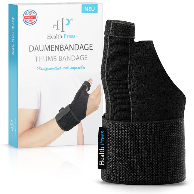 Health Press® īkšķa ortoze – elpojoša īkšķa šina – universāla īkšķa aizsardzība labajai/kreisajai pusei – īkšķa ortoze īkšķa apakšstilba locītavai – īkšķa atbalsts – medicīniski sertificēta īkšķa ortoze
