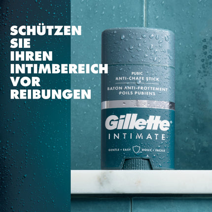 Gillette Intimate Intimate Care pretnobrāzumu zīmulis, samazina berzi un ādas kairinājumu intīmajā zonā, zīmulis pret nobrāzumiem, viegli uzklājams, dermatoloģiski pārbaudīts, dāvana vīriešiem