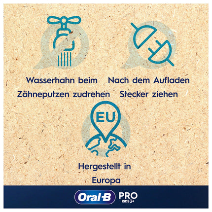 Oral-B Pro Kids Spiderman elektriskā zobu birste bērniem no 3 gadu vecuma, ieskaitot Sensitive+ režīmu zobu kopšanai, īpaši mīksti sariņi, 1 birstes galviņa, 4 uzlīmes, zila/sarkana