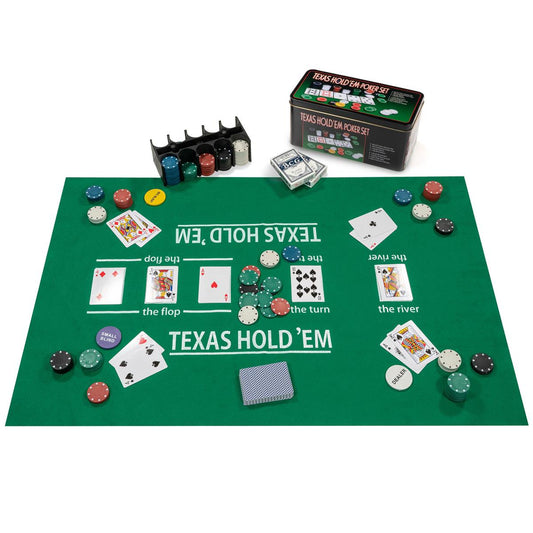 Poker Set / Poker set / Cards + chips 200 pcs.